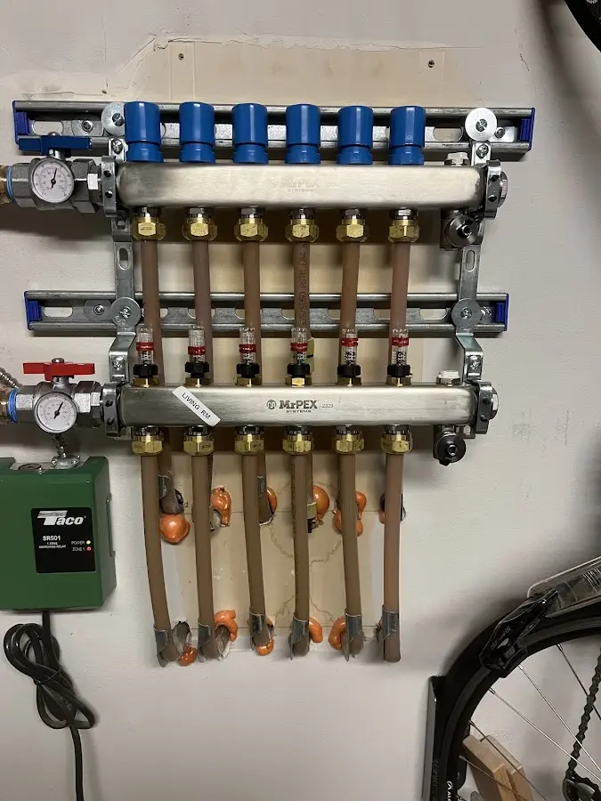 Plumber performing Gas Leak Detection at a residential property in Euclid